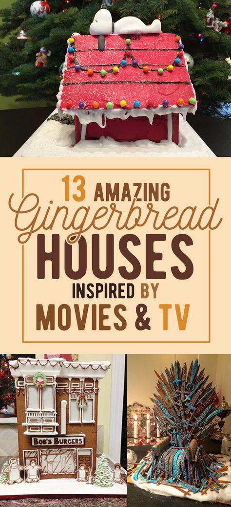 13 Epic Gingerbread Houses Inspired By Your Favorite Movie And TV Shows Homemade Gingerbread House, Gingerbread House Ideas, Cool Gingerbread Houses, Ginger House, Gingerbread House Parties, Gingerbread House Designs, Gingerbread House Cookies, Gingerbread Party, Gingerbread Village