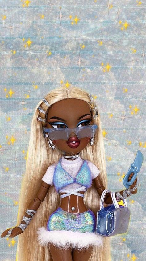 Cartoon Art Black, Bratz 2000s, Pink And Girly, Black Bratz, Black Bratz Doll, Always On Time, Bratz Doll, Style Pink, You Call