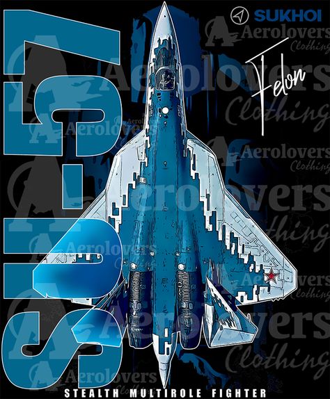 Su57 Wallpaper, Su 57 Sukhoi Wallpaper, Su 35 Sukhoi, Su 57 Sukhoi, Plane Poster, Fighter Planes Art, Russian Fighter Jets, Aerospace Design, Jet Fighter Pilot