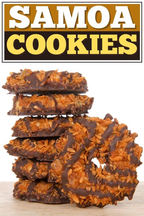 Somoa Cookies, Samoa Cookies Recipe, Kraft Caramel Bits, Iconic Girl, Samoa Cookies, Caramel Bits, Baking Stuff, Coconut Caramel, Copykat Recipes