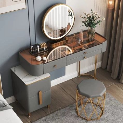 Beautiful And Modern Dressing Mirror Table Designs And innovative iDeas || Top 35+ designs Of This|| Dressing Table Ideas, Modern Dressing Table Designs, Dressing Table Lights, Modern Dressing Table, Minimalist Bedroom Furniture, Dressing Table Decor, Furniture Dressing Table, Cabinet Mirror, Dressing Table Storage