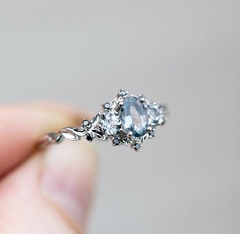 Whimsical Engagement Ring, Blue Topaz Promise Ring, True Summer, Fantasy Wedding, Ring Ideas, Crown Jewels, Wedding Pinterest, Ring Ring, Promise Ring