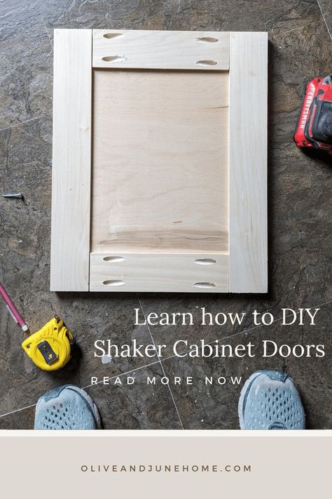 How To Make Shaker Cabinet Doors, Diy Shaker Cabinet Doors, Diy Shaker Cabinets, Diy Shaker Door, Kitchen Cabinets On A Budget, Shaker Style Cabinet Doors, Shaker Cabinet Doors, Diy Cabinet Doors, Shaker Style Cabinets