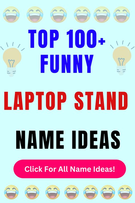 Looking for funny Laptop Stand names? Check out our list of top 100+ funny Laptop Stand name ideas in our blog post! Laptop Name Ideas, Lipstick Names, Bike Names, Support Portable, Computer Humor, Funny Names, All Names, Name Ideas, Cute Names