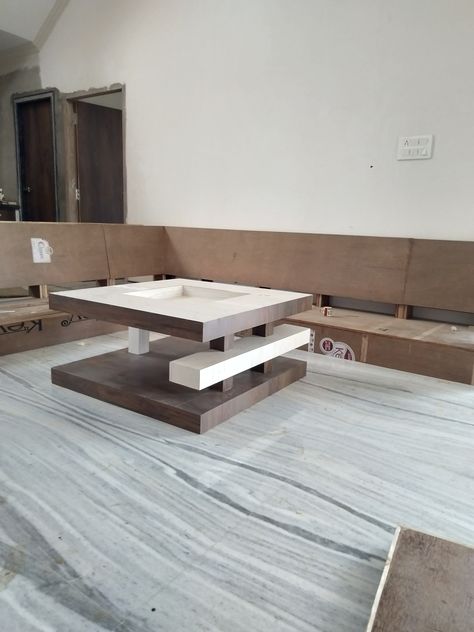 Centre Table Design, Lcd Panel Design, Sofa Table Design, Tea Table Design, Diy Furniture Chair, Center Table Living Room, Plywood Table, Tv Unit Furniture Design, Sanskrit Language