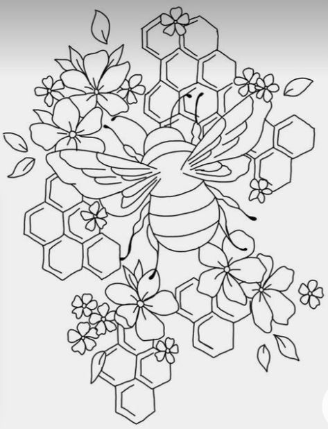 Burn Hats, Band Exercise, Bee Coloring Pages, Bee Drawing, Tattoo Design Book, Quilling Flowers, Brim Hats, Bee Art, Sewing Embroidery