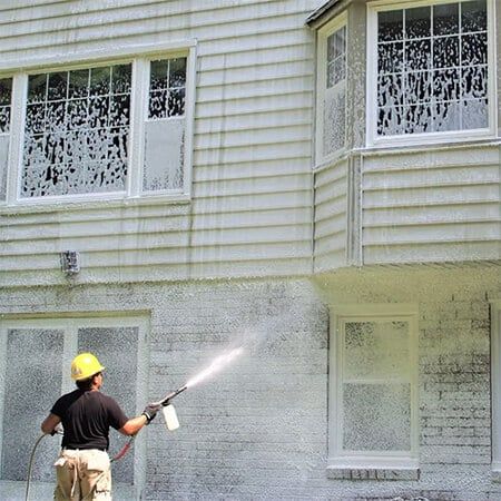 The Ultimate Guide to Power Wash My House Assuming you have a standard two story house, power washing your house can be easily accomplished in a day. The following guide will teach you everything you need to know about power washing your house, from preparing the outside surface to setting up your equipment. By the end of this guide, you'll be an expert to power wash my home and keeping it looking brand new. Why #bestpowerwashmyhouse #bestpowerwashingservices Power Washing House, Outdoor Extension Cord, Power Wash, Pressure Washing Services, Steel Siding, Power Washing, Stucco Walls, Service Projects, What To Use