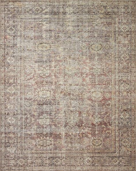 Amber Lewis x Loloi Georgie Collection GER-06 Bordeaux / Antique 3'9" x 5'6" Accent Rug : Amazon.ca: Clothing, Shoes & Accessories Loloi Amber Lewis, Rug Amazon, Amber Lewis X Loloi, Amber Lewis, Closet Remodel, Master Closet, Accent Rug, Amber, Area Rug