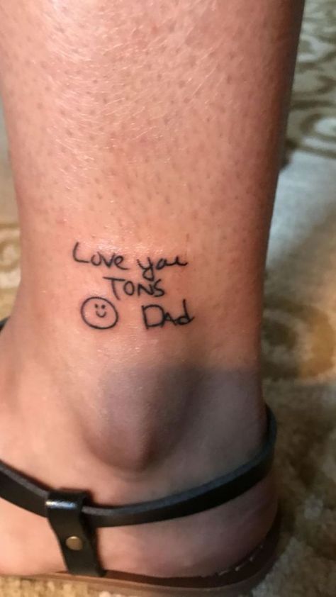 Tattoo Ideas For Fathers, Dad Daughter Tattoo, Daughter Tattoo Ideas, Daughter And Father Tattoo, Fathers And Daughters, 3d Butterfly Tattoo, Father Daughter Tattoos, Cute Simple Tattoos, Father Tattoos