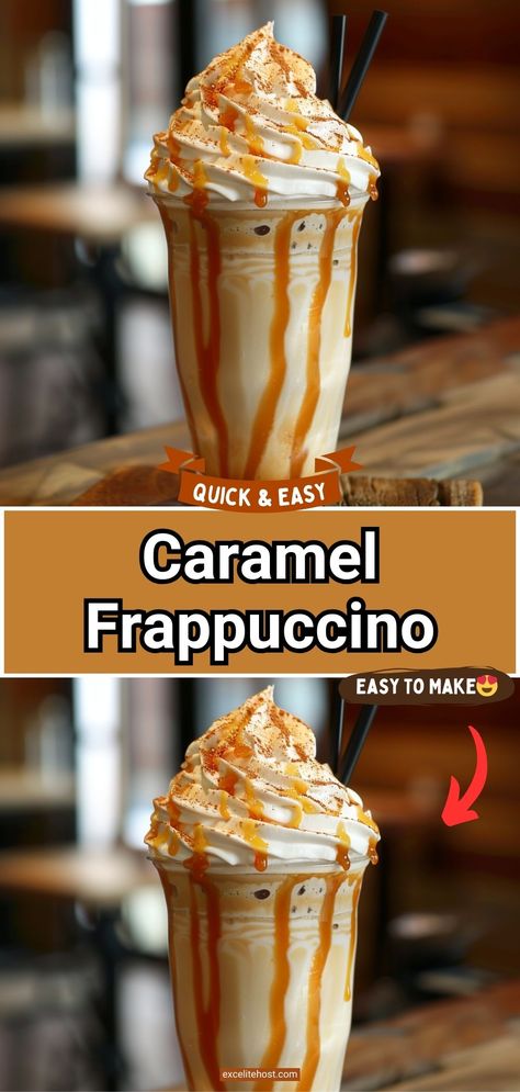 Ingredients: 2 cups ice 1 cup strong brewed coffee, Healthy Caramel Frappe Recipe, Homemade Caramel Frappuccino Recipe, Carmel Frappe Recipes, Homemade Caramel Frappe, Iced Caramel Frappe, Mcdonalds Caramel Frappe Recipe, Caramel Crunch Frappuccino, Caribou Coffee Drinks, Ice Frappe