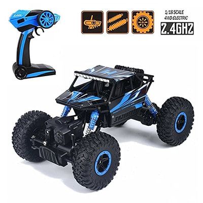 High Speed Racing Cars Rock Crawler Truck Blue Monster Truck Kids, Rc Rock Crawler, Rc Monster Truck, Rock Crawling, Rc Tank, Toy Cars For Kids, Rc Autos, Rock Crawler, Rc Trucks