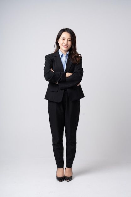 Photo full body image of beautiful young... | Premium Photo #Freepik #photo #woman-suit #executive-woman #business-lady #corporate-woman Formal Attire Women, Corporate Woman, Business Lady, Executive Woman, Woman Suit, Photo Woman, Corporate Attire, Full Size Photo, Female Reference