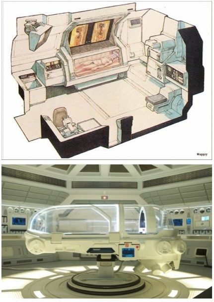 Futuristic Interior, medlab concept prometheus surgical unit (medpod): Sci Fi Hospital, Sci Fi Room, Interior Concept Art, Sci Fi Props, Spaceship Interior, Sci Fi Design, Sci Fi Environment, Hospital Room, Spaceship Concept