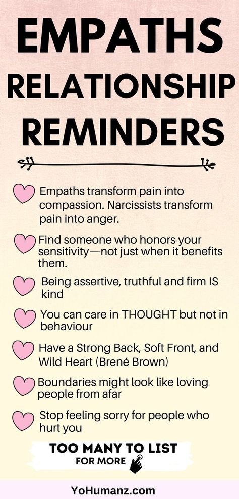 These empath relationship reminders are helpful if you’re an empath and especially if you’re dealing with Narcissistic Behavior Men Quotes. narcissistic people, empath signs, empath traits, toxic relationship quotes, empath quotes #empathquotes #empathsigns #narcissistquotes #empathsandnarcissists #narcissists #narcissistquote #yohumanz Dating An Empath, Empaths And Relationships, Empathic Quotes, Empaths Quotes, Empath Symbol, Empath Signs, Empath Personality, Super Empath, Relationship Reminders