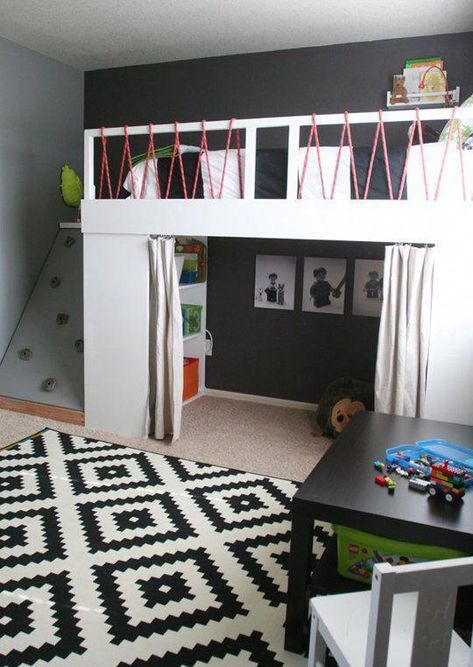 Figure out additional details on "bunk bed ideas for boys". Look into our internet site. #bunkbedideasforboys Modern Loft Bed, Loft Bed Plans, Modern Bunk Beds, Diy Loft Bed, Kura Bed, Kids Loft, Kids Loft Beds, Bunk Beds With Stairs, Bed Platform