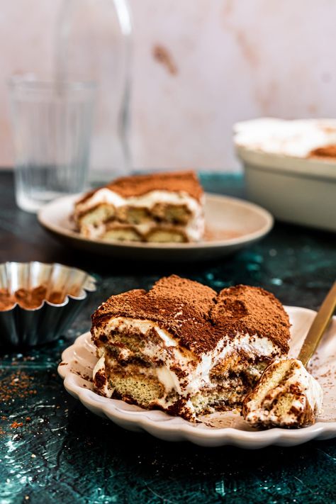 High Protein Tiramisu | Nourished With Tish High Protein Tiramisu, Protein Tiramisu, Healthy Tiramisu, Fudge Popsicles, Functional Nutrition, High Protein Low Calorie, Chocolate Protein Powder, Scrumptious Desserts, Creamy Desserts