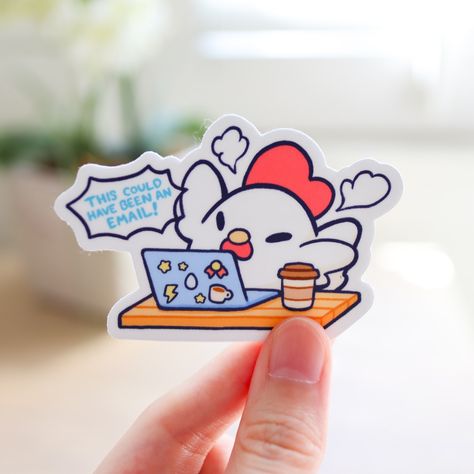 Channel your inner work mood with new Angy Chicken and a cute lil’ Laptop Cat stickers! 🐱💻 These cute new stickers are finally here! I’m happy to finally share and turn these fun doodles into stickers! ❤️ Check out our latest new arrivals at fuwuffle.com! ✨#fuwuffle #cat #chicken #cutecatart #cuteanimals #worksticker #workmeme #workfromhome #relatable #laptop #workhumor #cute #cuteartwork #cuteartstyle #doodle #cutestickers #cuteartist #cutedrawing #cuteaesthetic #stickershop #artbusiness... Aesthetic Laptop Stickers, Work Mood, Chibi Stickers, Fun Doodles, Inner Work, Work Stickers, Cute Little Drawings, New Sticker, An Email