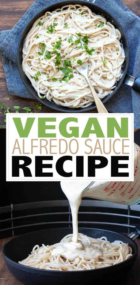 Gluten And Dairy Free Alfredo Sauce, Plant Based Alfredo Sauce, Dairy Free Gluten Free Alfredo Sauce, Plant Based Pasta Sauce, Vegan Alfredo Sauce Nut Free, Vegan Creamy Pasta Sauce, Plant Based Pasta Recipes, Plant Based Sauces, Keto Cycling