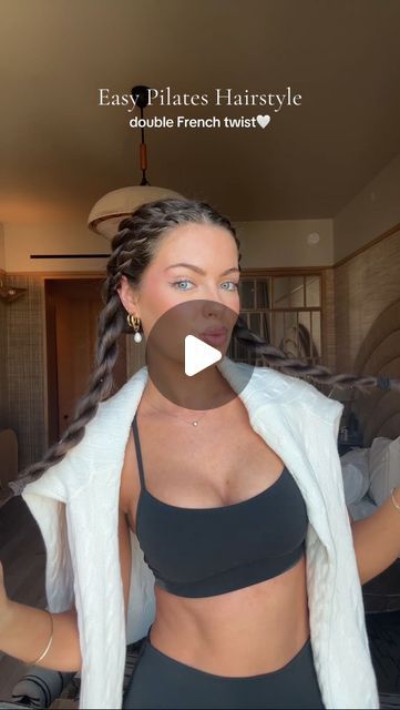 Grace Weston | do we like??!!

#easyhairstyles #braidstyles #brunette #twisthairstyles #gymhair | Instagram Braids For Vacation, Lco Method, Double Braids, Hairstyles Brunette, Hairstyle Updo, Classic Glam, Easy Everyday Hairstyles, Love Is In The Hair, Updo Tutorial