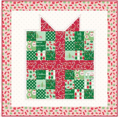 Complimentary Download for Patchwork Present Pillow pattern, 24" square Christmas Present Quilt, Pile Of Presents, Holiday Quilt Patterns, Christmas Quilting Projects, Christmas Quilt Blocks, Pillow Patterns, Christmas Quilt Patterns, The Quilt Show, Christmas Wall Hangings