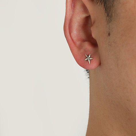 Star Stud Earrings Ear Studs For Men, Best Earrings For Men, American Makeup, Studs For Men, Best Earrings, Mens Earrings Hoop, Stud Earrings For Men, Star Stud Earrings, Earrings Aesthetic