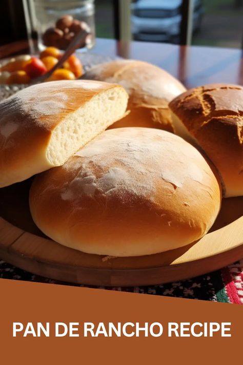 Make your family's favorite dish with this easy pan de rancho recipe! Learn how to make this classic Mexican bread at home. Easy Mexican Bread Recipes, Mexican Bread Recipes, Mexican Bakery, Bbq Party Food, Mexican Sweets, Mexican Sweet Breads, Mexican Bread, Bread At Home, Mexican Dish