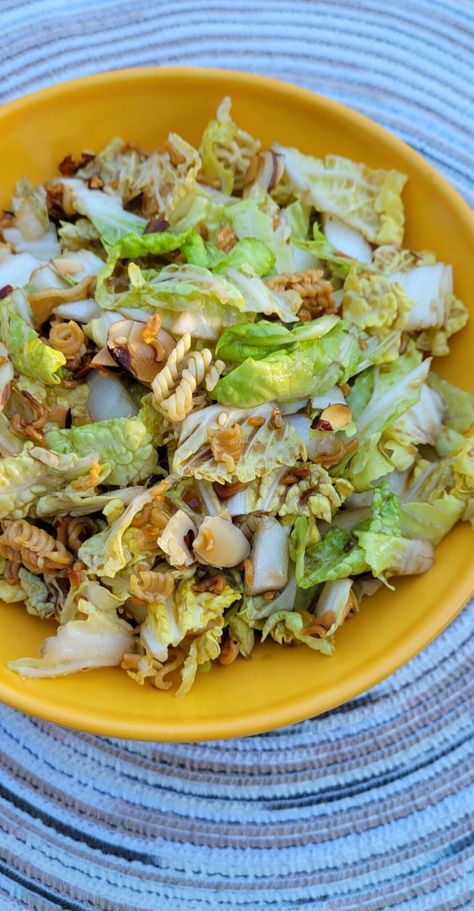 Cabbage Noodle Salad, Napa Cabbage Recipes, Napa Cabbage Salad, Asian Inspired Salad, Noodle Salad Recipes, Napa Cabbage, Coleslaw Mix, Cabbage Salad, Noodle Salad