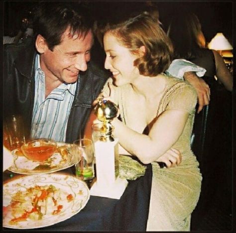 Dana’s Instagram photo: “Beautiful couple David and Gillian ❤️” David Duchovny And Gillian Anderson, Gillian Anderson David Duchovny, David And Gillian, David Duchovny, Gillian Anderson, Photo Beautiful, X Files, Beautiful Couple, Mom And Dad