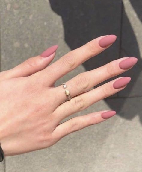 Nude Matte Nails, Matte Nude Nails, Matte Nail Art Designs, Nails Done At Home, Dusty Pink Nails, Beautiful Nails Design, Matte Pink Nails, Mickey Nails, Matte Nail Art