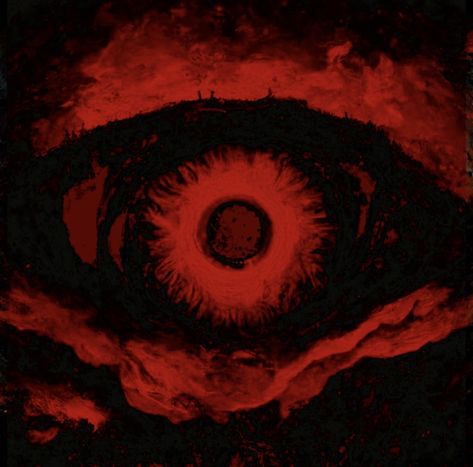 Red Eyes Black Background, Red Occult Aesthetic, Eye Horror Art, Red Science Aesthetic, Demon Aestethic Red, Red Black Pfp, Red Eye Aesthetic, Red Eye Drawing, Eyeball Aesthetic