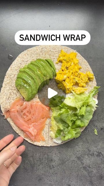 Sandwich Wrap, Healthy Wraps, Breakfast Wraps, Salad Wraps, Healthy Sandwiches, Savory Breakfast, Wrap Sandwiches, Smoked Salmon, Delicious Healthy Recipes