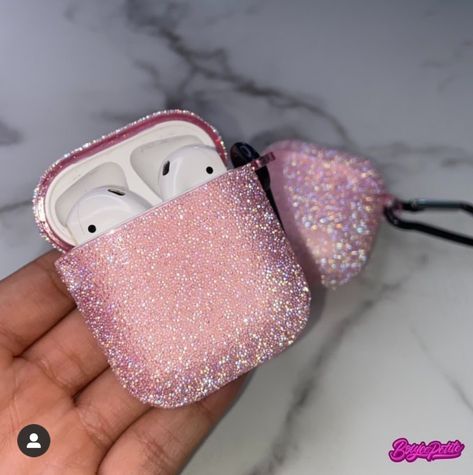 Decorated Airpods, Air Pod Cases, Airpod Cases, Pink Airpod Case, Baddie Airpod Cases, Diamond Airpod Case, Barbie Airpod Case, Light Pink Airpods Case, Cute Ipod Cases