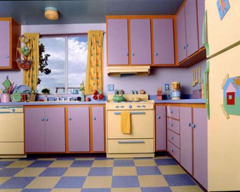 A look at the design of the Simpsons' kitchen Kitchen Liminal Space, Almond Water Backrooms, Liminal Kitchen, Liminal Space Kitchen, I Just Stay In My Room Too Long, Backrooms Painting, The Backrooms Aesthetic, Backroom Levels, Dreamcore House