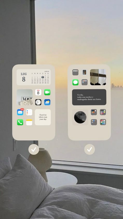 Iphone Set Up Ideas Homescreen Simple, Macbook Air Wallpaper Hd 1080p Aesthetic, Ios Iphone Layout, Iphone Layout Basic, Home Scream Ideas, Minimal Homescreen Layout, Iphone 11 Aesthetic Home Screen, Clean Iphone Layout, Clean Phone Organization