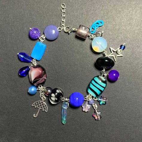 I might be biased but you should probably buy this on Depop 👍 https://depop.app.link/ncYTEk2P4xb Random Jewelry, Aesthetic Bracelet, Charm Chain, Cute Cute, Cute Pics, Jewellery Accessories, Lovely Things, Jewelry Inspo, Purple Black