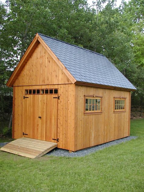 Cedar Shed for Mower - Fine Homebuilding Sheds Design, 10x20 Shed, Storage Building Plans, Cedar Shed, Boat Garage, Shed Blueprints, Building A Storage Shed, Shed Plans 12x16, Yard Sheds