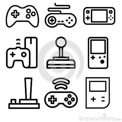 Video Game Symbols, Video Game Drawings, Easy Tattoos To Draw, Robot Icon, Video Game Logos, Dibujo Simple, Doodle Videos, Gaming Tattoo, Video Game Controller