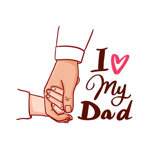 Cartoons Holding Hands, Father's Day Drawings, Fatherly Love, Father Love Quotes, Cute Movie Scenes, Png Images Free, Teaching Plan, Fathers Day Cake, Father Images