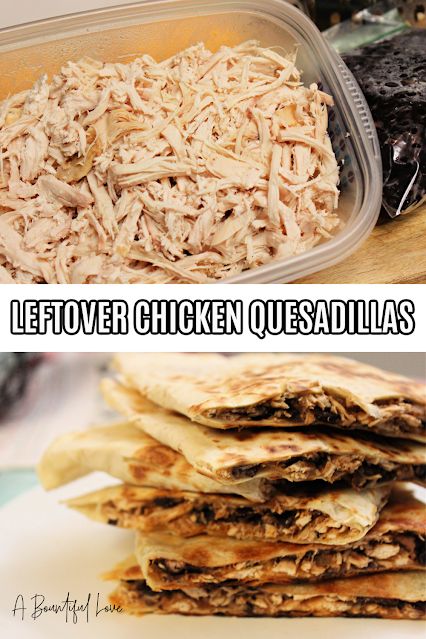 Leftover Chicken Recipe, Bean Quesadilla, Bean Snacks, Back To School Lunch Ideas, Leftover Chicken Recipes, Black Bean Recipes, Back To School Lunch, Whole Roasted Chicken, Chicken Recipes Easy