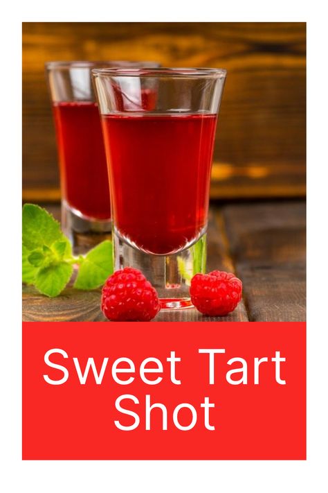 Easy Shots To Make In Bulk, Sweet Tart Shot Recipe, Sweet Tart Shot, Simple Shots, Easy Shot Recipes, Sweet Tarts Candy, Shots Alcohol Recipes, Easter Drink, Shooter Recipes