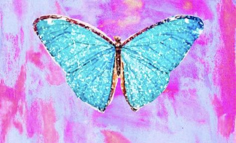 Preppy Butterfly, Blue Butterfly, Butterfly Print, Purple, Pink, Blue