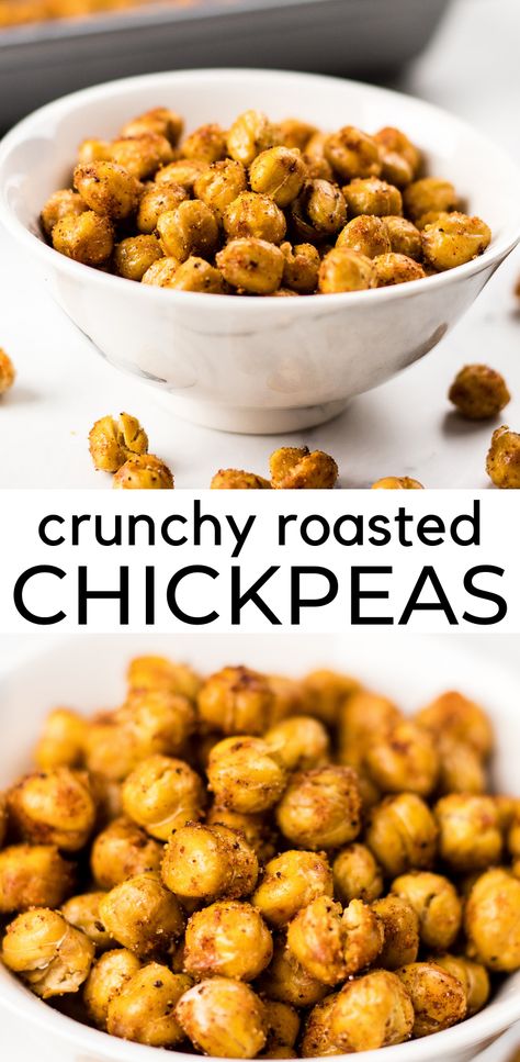 Roasted Chickpeas Recipe, Virgin Diet, Chickpea Recipes Roasted, Snacks Sweet, Chickpeas Recipe, Crunchy Chickpeas, Snack Prep, Healthy Instant Pot Recipes, Chickpea Recipes