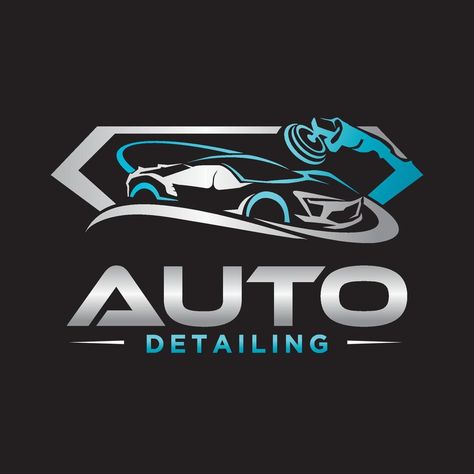 Car auto detailing servis logo design Illustration template Car Detailing Logo Design, Car Logo Design Ideas, Car Detailing Logo, Car Wash Business, Logo Design Illustration, Car Logo Design, Automotive Logo Design, Free Logo Templates, Illustration Template