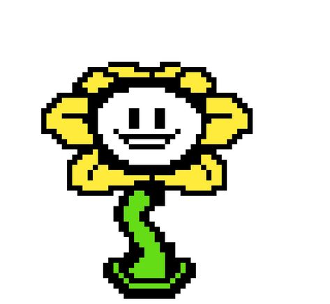 Howdy I'm flowey the flower Undertale Minecraft, Undertale Pixel Art, Pixel Art Maker, Undertale Flowey, Flowey The Flower, Flower Costume, Funny Cross Stitch Patterns, Hippie Culture, Evolution Of Fashion