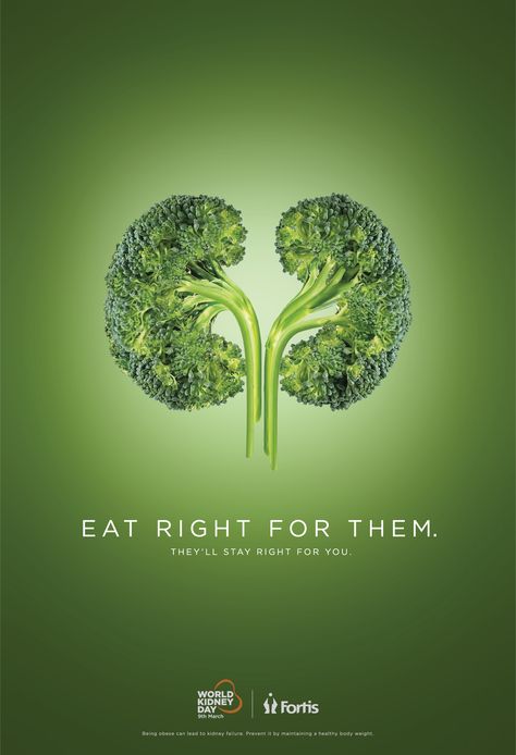 World Kidney Day, Healthcare Advertising, Clever Advertising, 광고 디자인, Ad Of The World, Creative Advertising Design, Visual Metaphor, Publicidad Creativa, Food Advertising