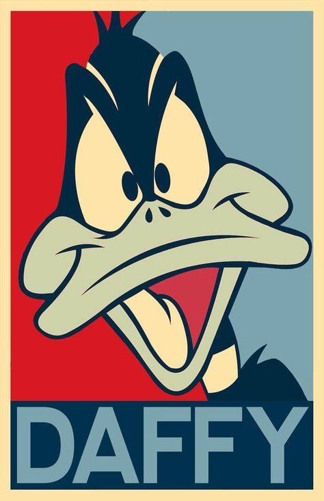 Duffy Duck, Looney Tunes Wallpaper, Looney Tunes Cartoons, Pop Art Illustration, Disney Posters, Classic Cartoon Characters, Daffy Duck, Art And Illustration, Classic Cartoons