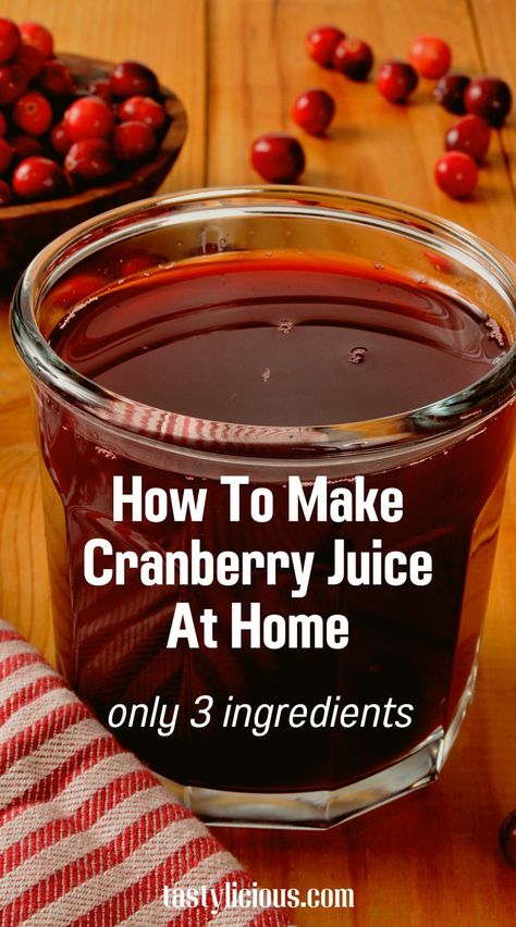 How To Make Cranberry Juice At Home | Cranberry Juice recipe | Sugar Free Cranberry Juice | Homemade Cranberry Juice | juicing recipes for weight loss | juice recipes | healthy juicer recipes | juicer recipes beginners | green juice recipes for weight loss Fresh Cranberry Juice Recipe, Homemade Cranberry Juice, Cooking Cranberries, Cranberry Apple Juice, Recipes Beginners, Cranberry Juice Benefits, Apple Juice Recipe, Cranberry Benefits, Cranberry Drinks