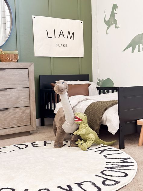 14Pcs Dinosaurs Wall Stickers, Removable Forest Dinosaur Wall Decals Waterproof Dino Animal Decor Mural for Bedroom Living Room Bathroom Home Decoration Modern Toddler Boy Room, Black Toddler Bed, Toddler Dinosaur Room, Dinosaur Toddler Room, Wooden Toddler Bed, Abc Rug, Boys Dinosaur Bedroom, Mural For Bedroom, Dinosaur Boys Room