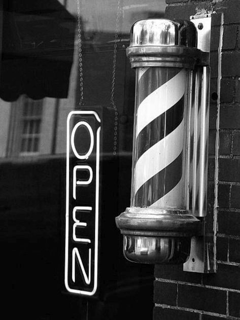 Neon Open Sign, Open Sign, Barber Pole, Voss Bottle, Barber Shop, Plastic Water Bottle, Water Bottle, Neon