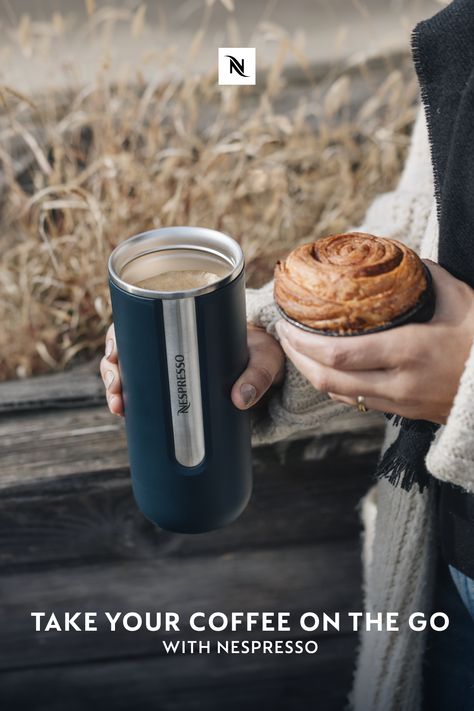 Why settle for coffee moments at home when you can enjoy them from wherever the day takes you? Get our Midnight Blue Nomad travel mug and sip on your favorite blend on the go. ☕️❤️ Gift Ideas For Coffee Lovers, Home Coffee Station, Brunch Aesthetic, Nespresso Recipes, Nomad Travel, Home Coffee Stations, Luxury Coffee, Premium Coffee, Coffee Espresso